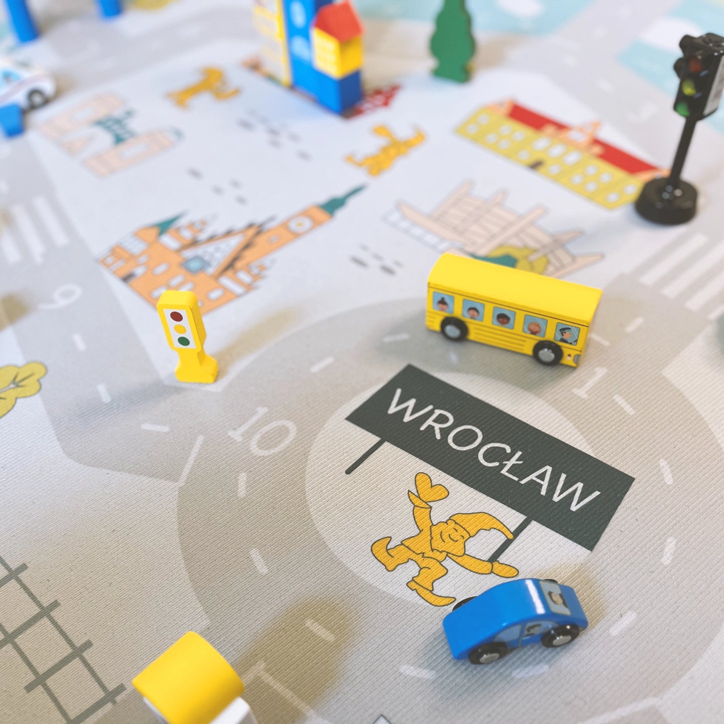 Dywan Edukacyjny Z Bajkową Mapą Wrocławia